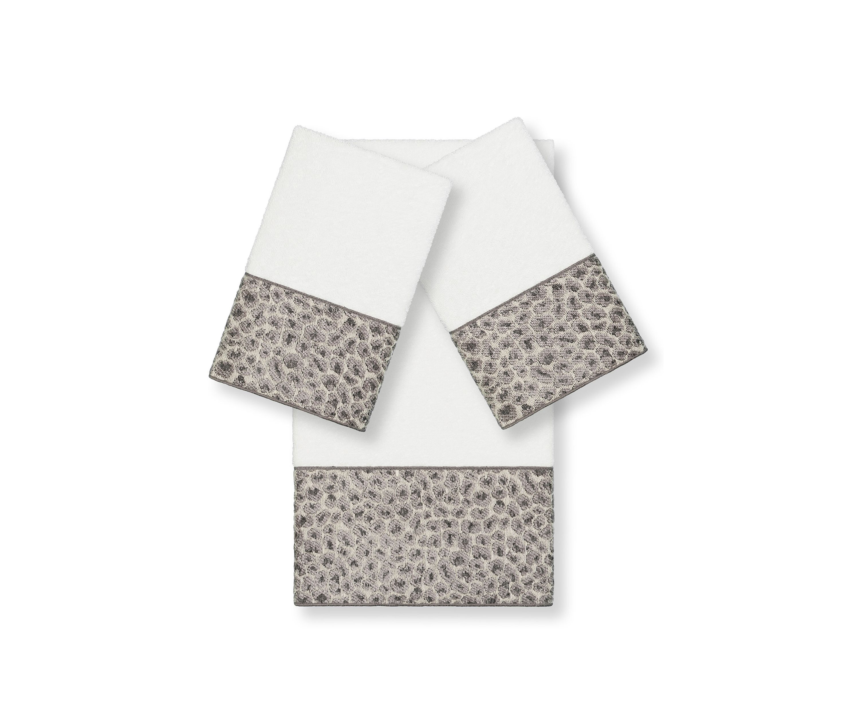 Spots 3 Piece Embellished Towel Set