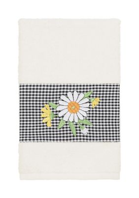 Linum Home Textiles DAISY Embellished Hand Towel