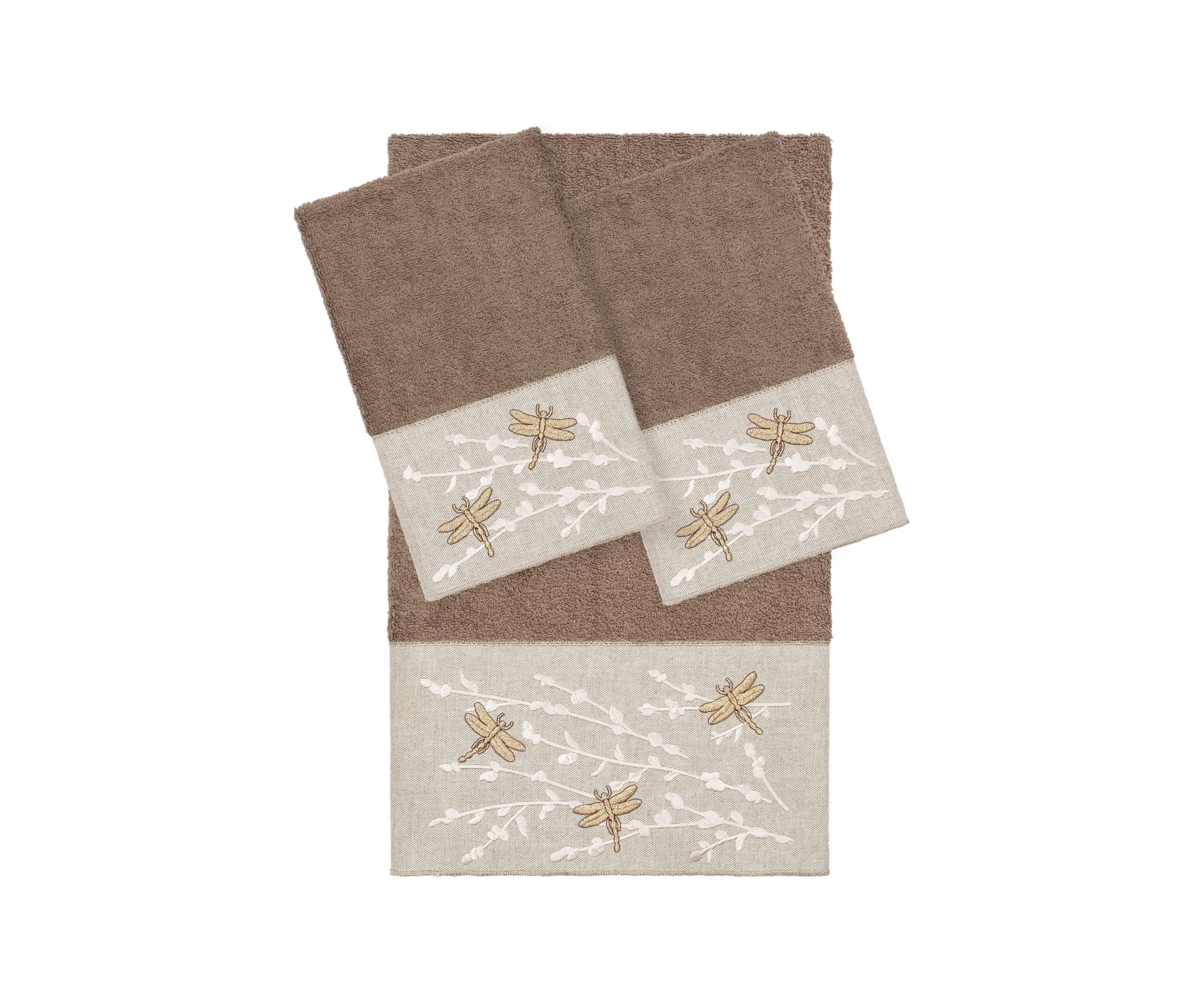 BRAELYN 3PC Embellished Towel Set