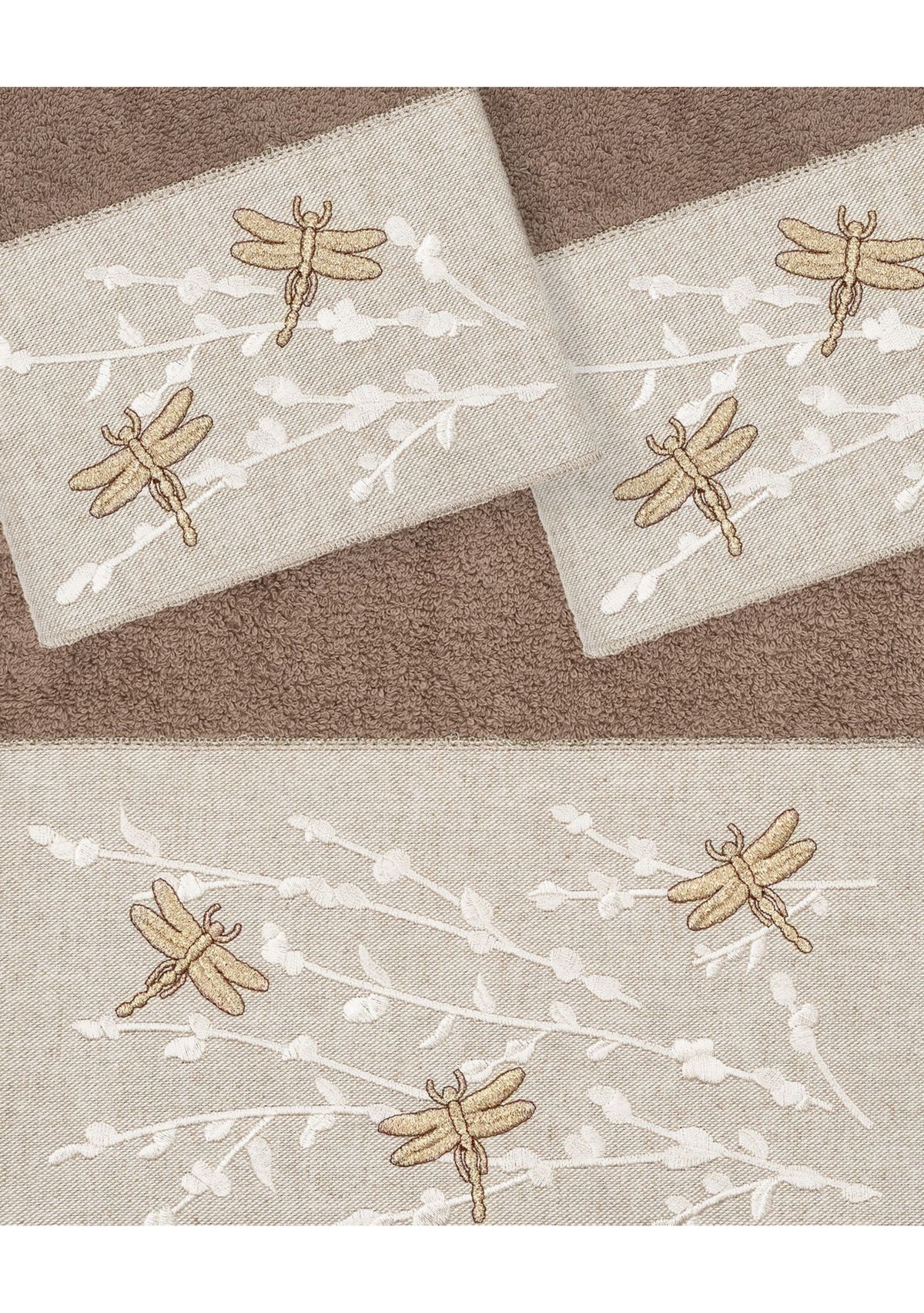 BRAELYN 3PC Embellished Towel Set