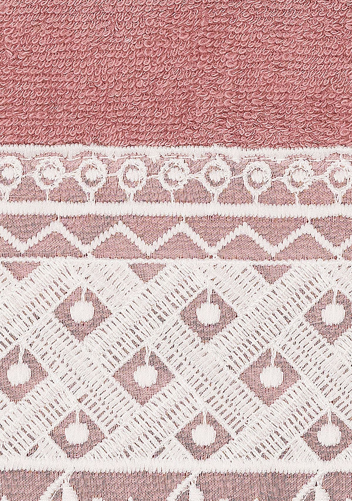 AIDEN White Lace Embellished Hand Towel