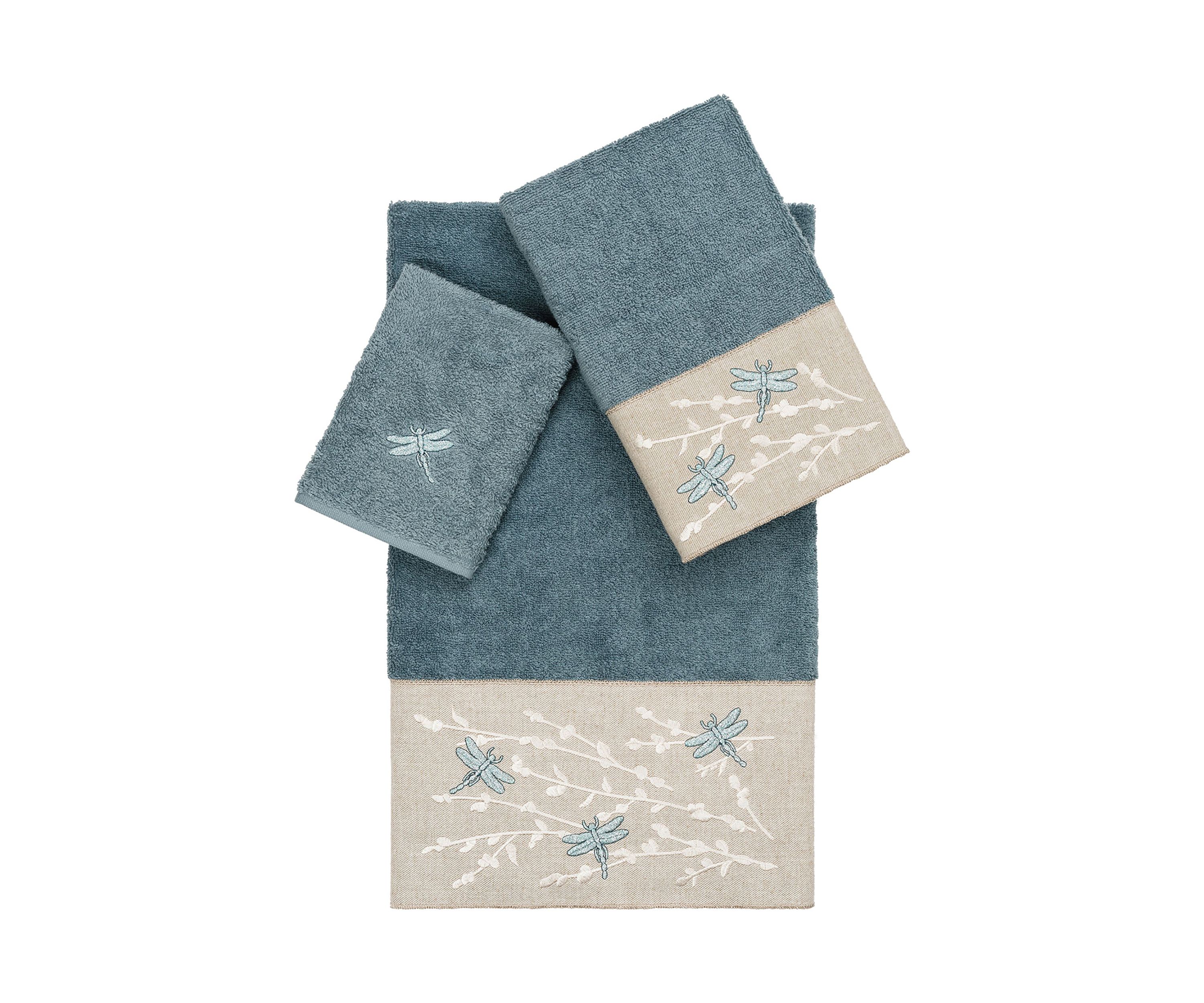 BRAELYN 3PC Embellished Towel Set