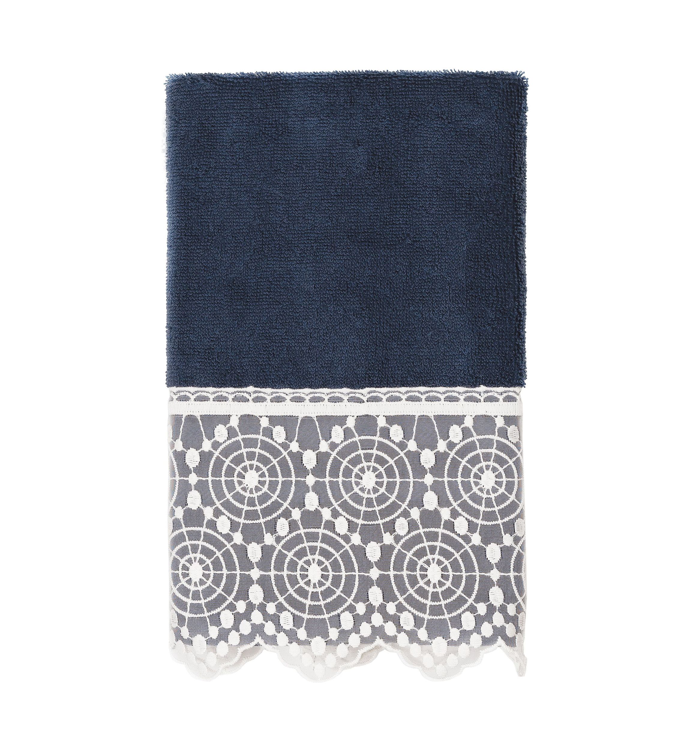 ARIAN Cream Lace Embellished Hand Towel