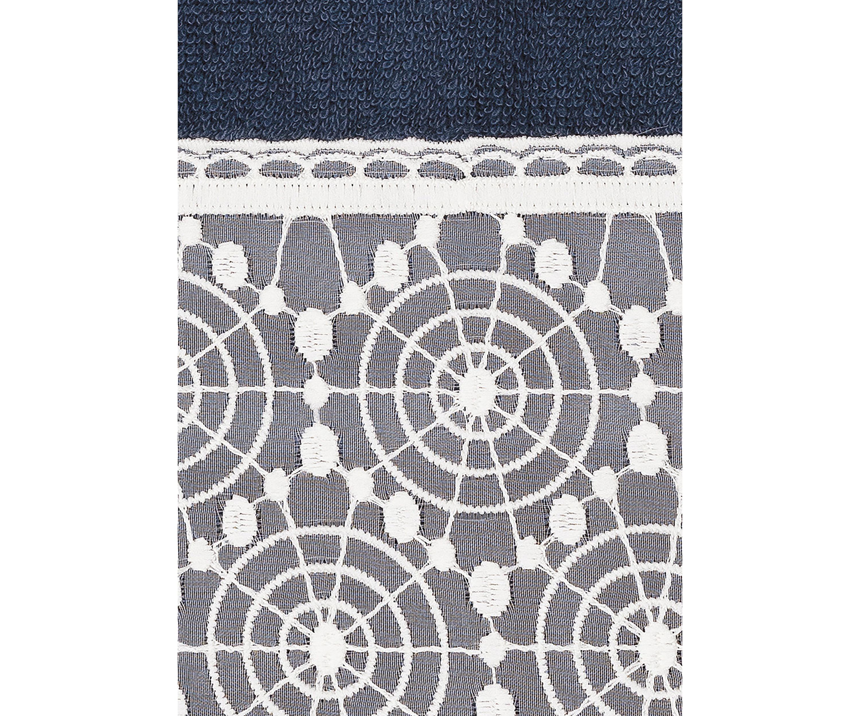 ARIAN 2PC Cream Lace Embellished Hand Towel Set