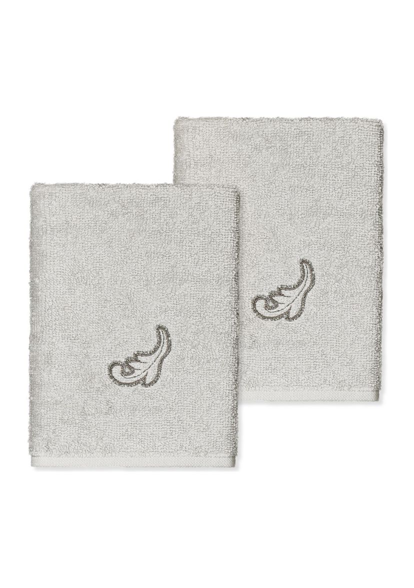 APRIL 2PC Embellished Washcloth Set
