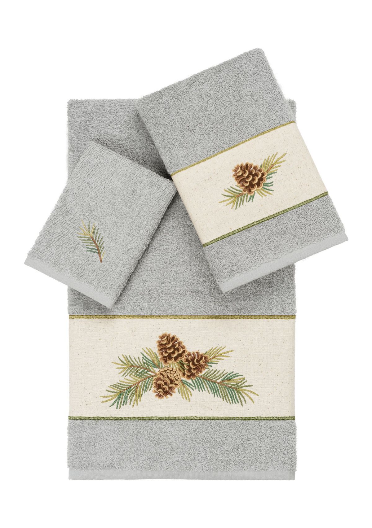 PIERRE 3PC Embellished Towel Set
