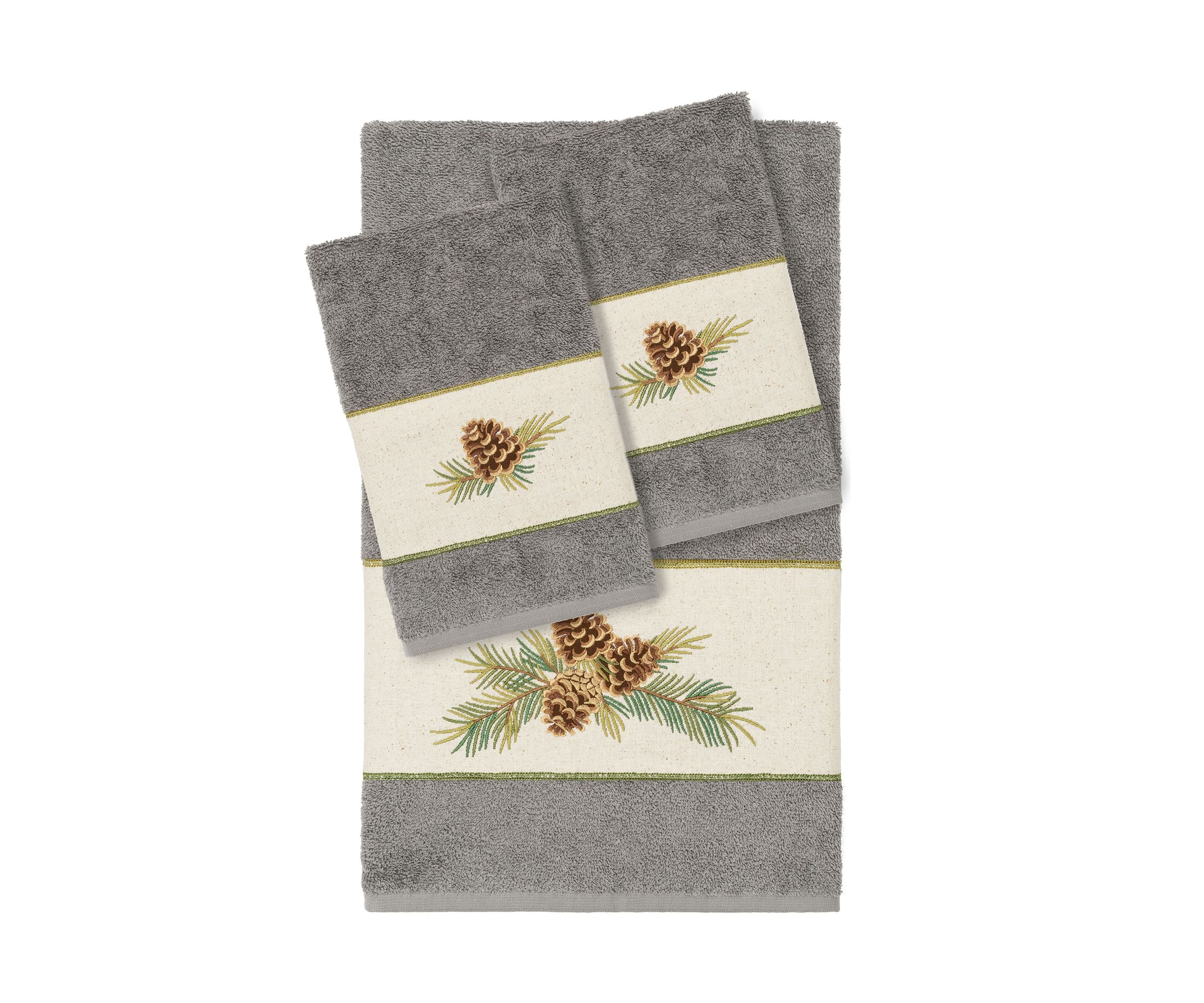 PIERRE 3PC Embellished Towel Set