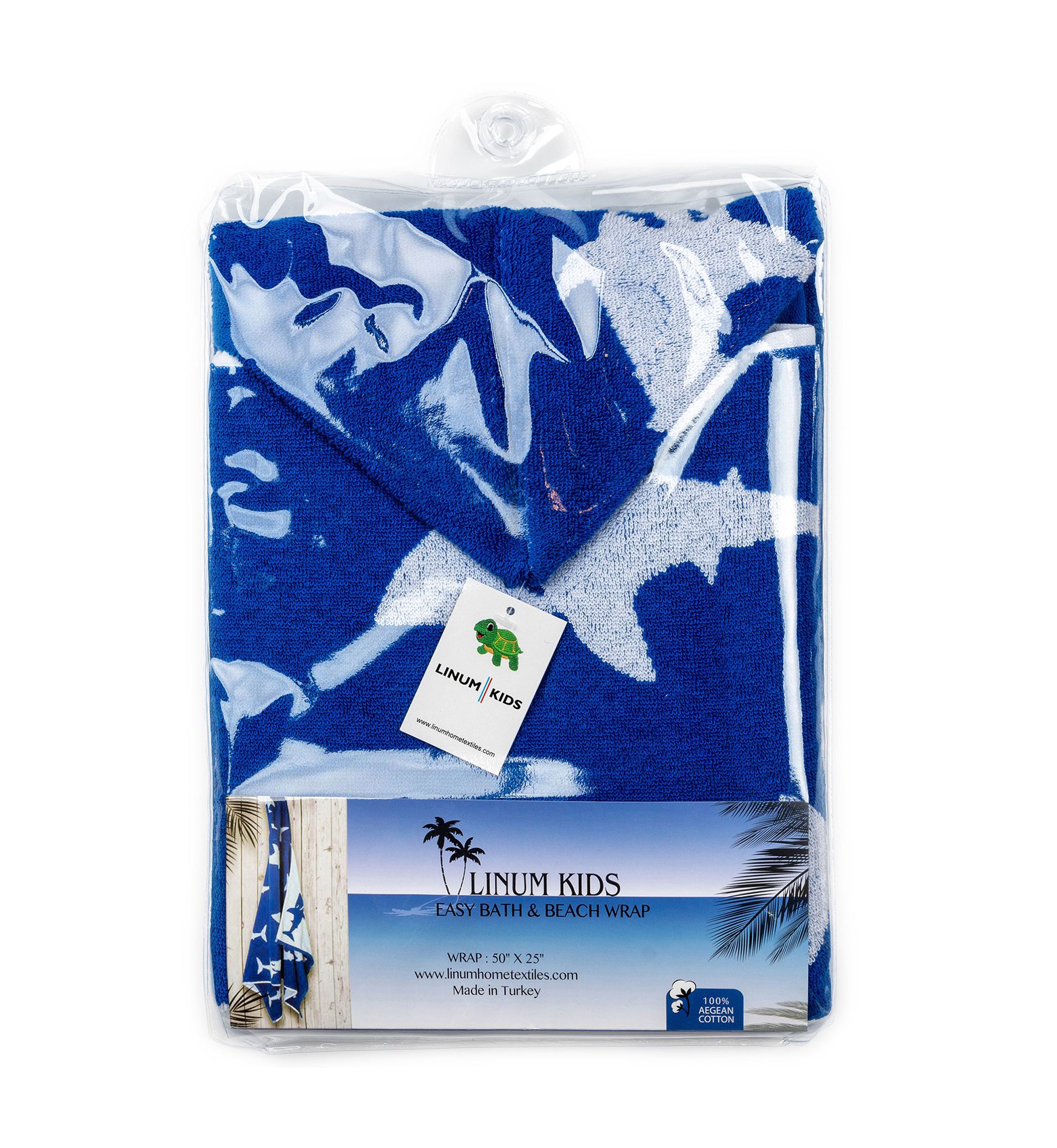 Hooded Easy Bath and Beach Wrap for Boys