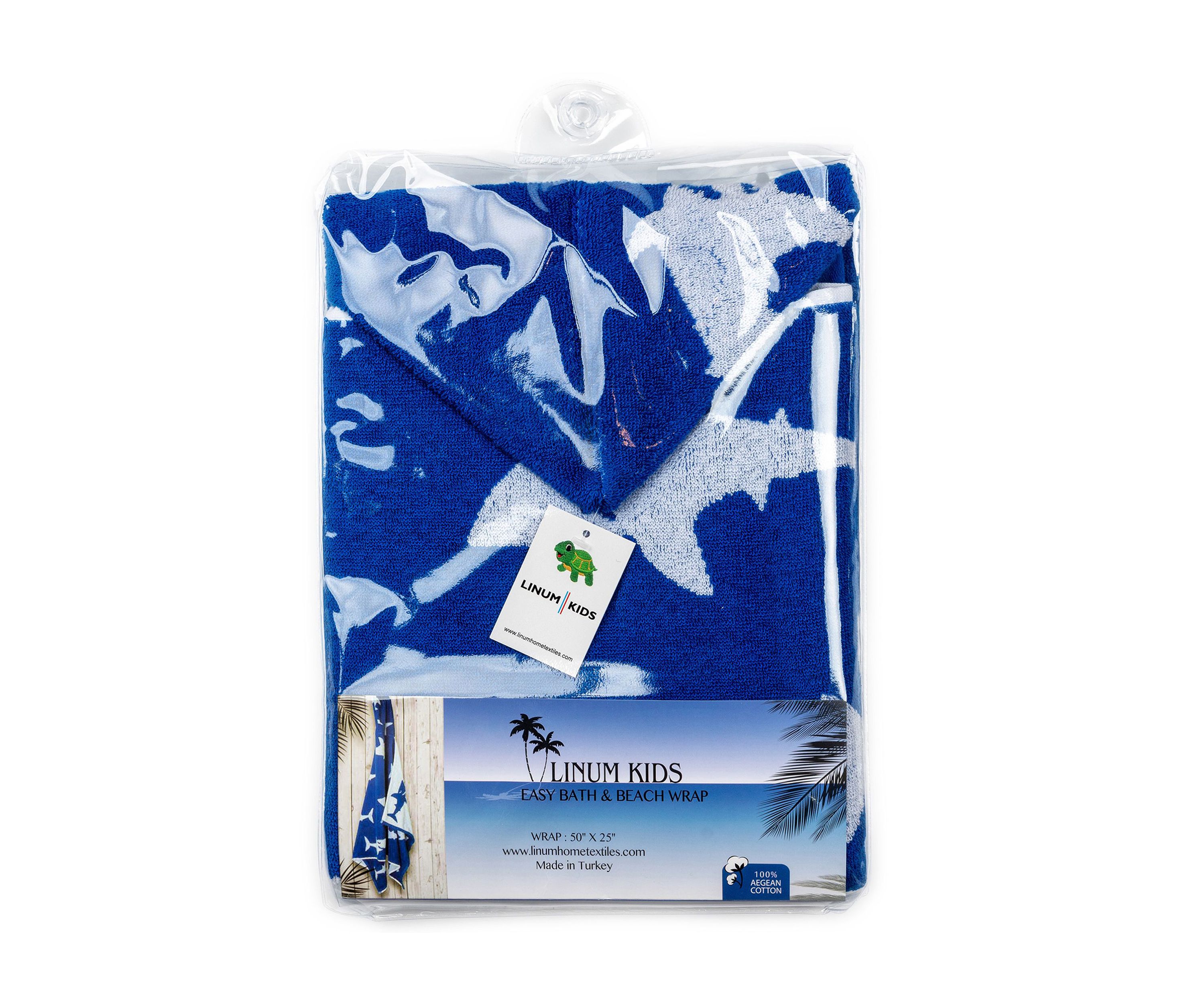 Hooded Easy Bath and Beach Wrap for Boys