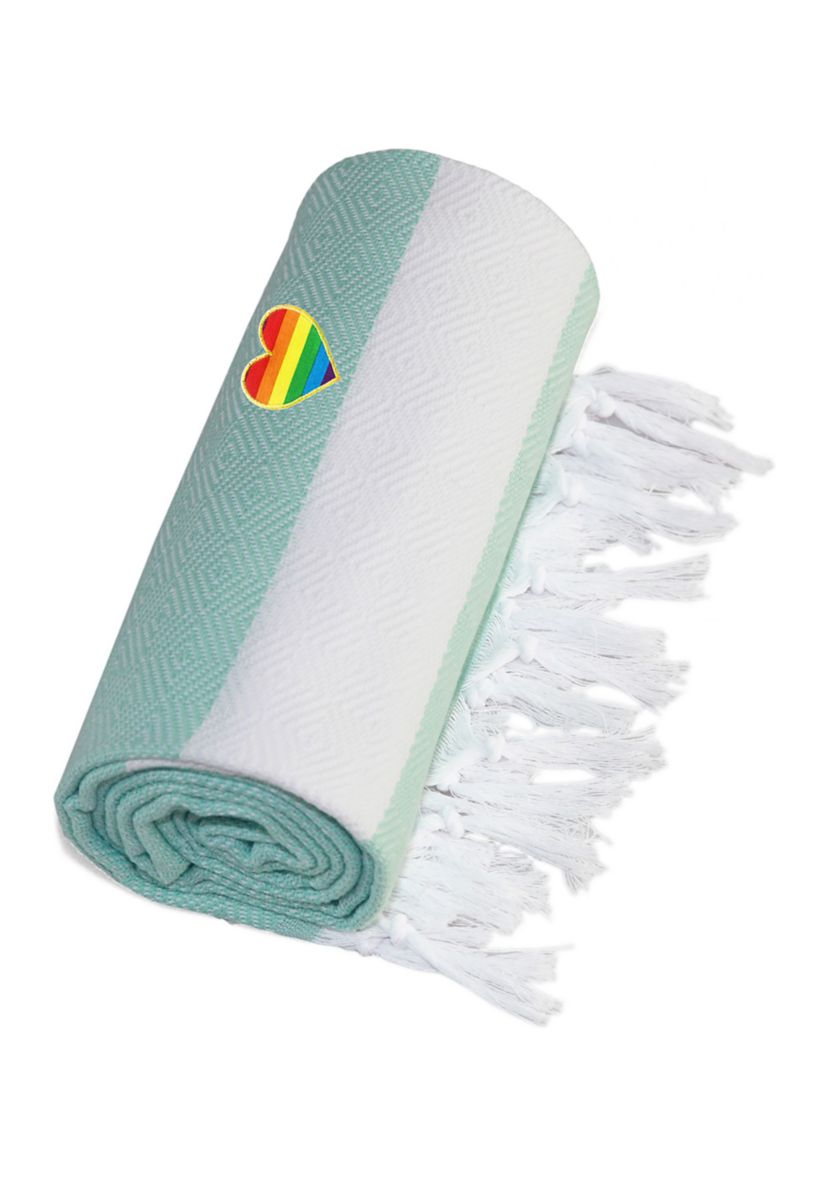 Diamond Pestemal Beach Towel Heart