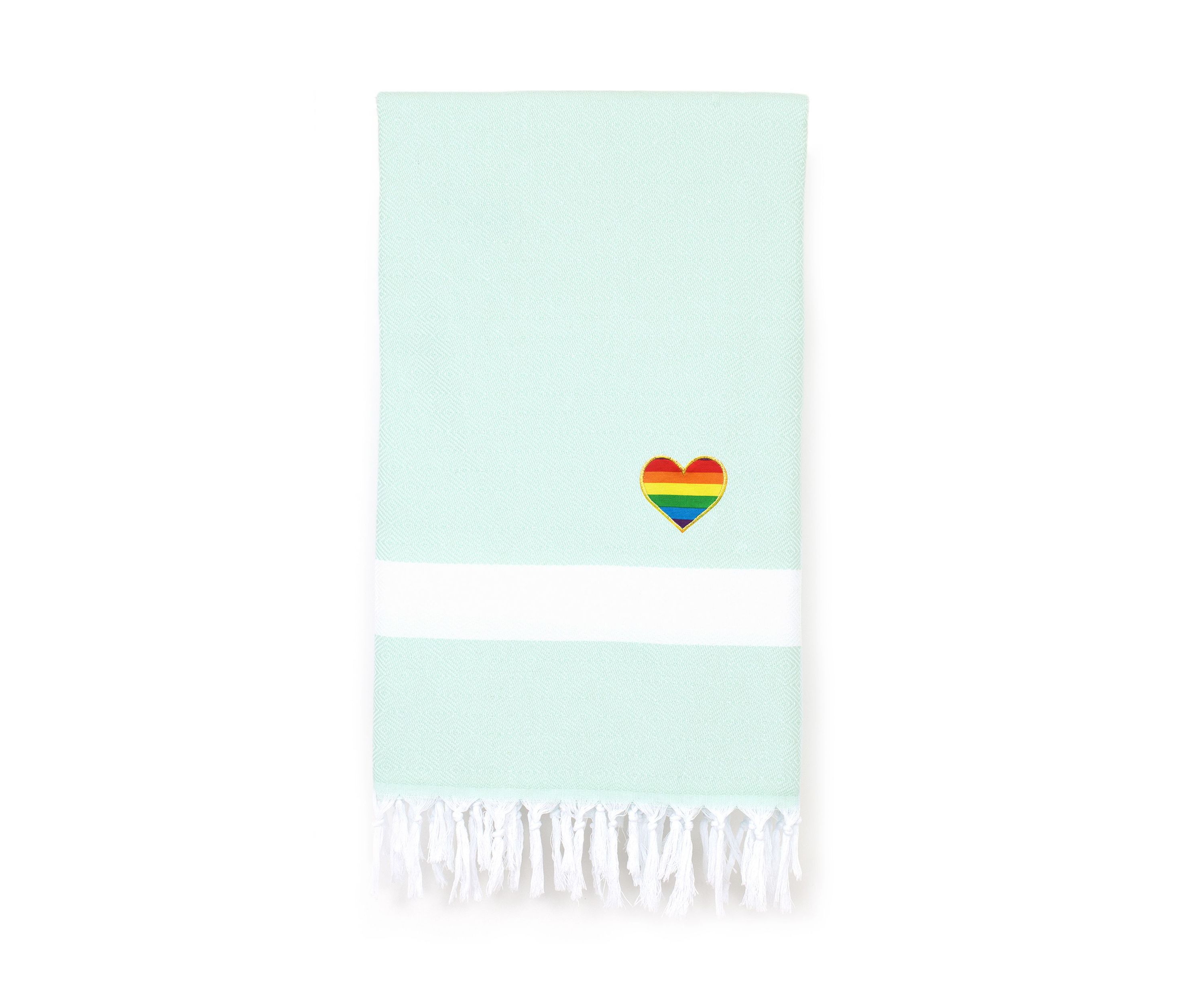 Diamond Pestemal Beach Towel Heart