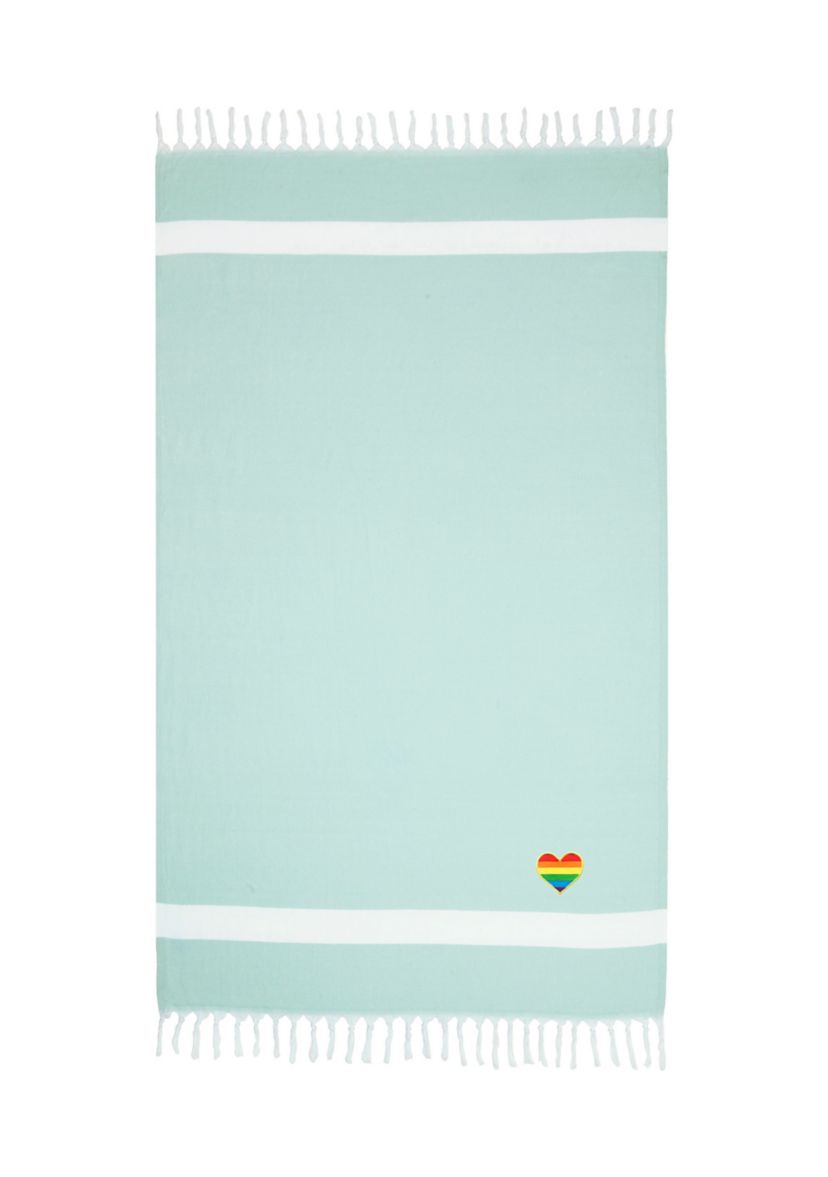 Diamond Pestemal Beach Towel Heart
