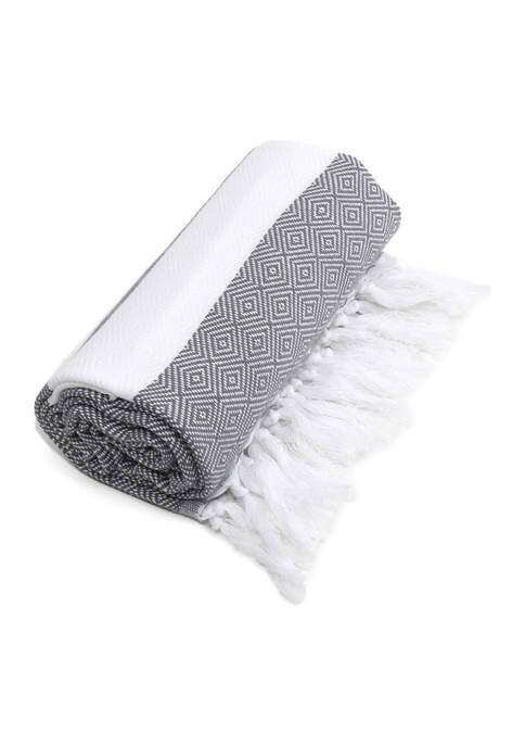 Linum Home Textiles Diamond Pestemal Beach Towel