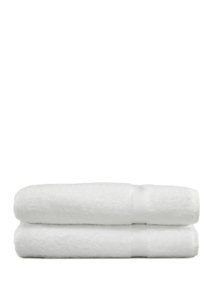 Set of 2 Turkish Cotton Terry Bath Sheets