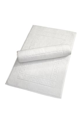 Linum Home Textiles Set of 2 Turkish Cotton Greek Key Bath Mats