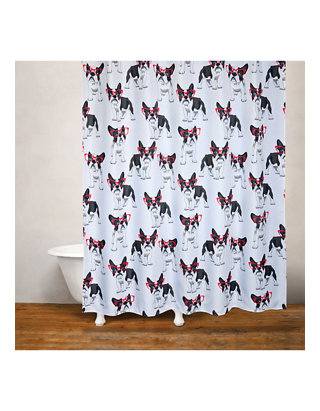 Cool Frenchie Fabric Shower Curtain Belk, Belk Shower Curtains