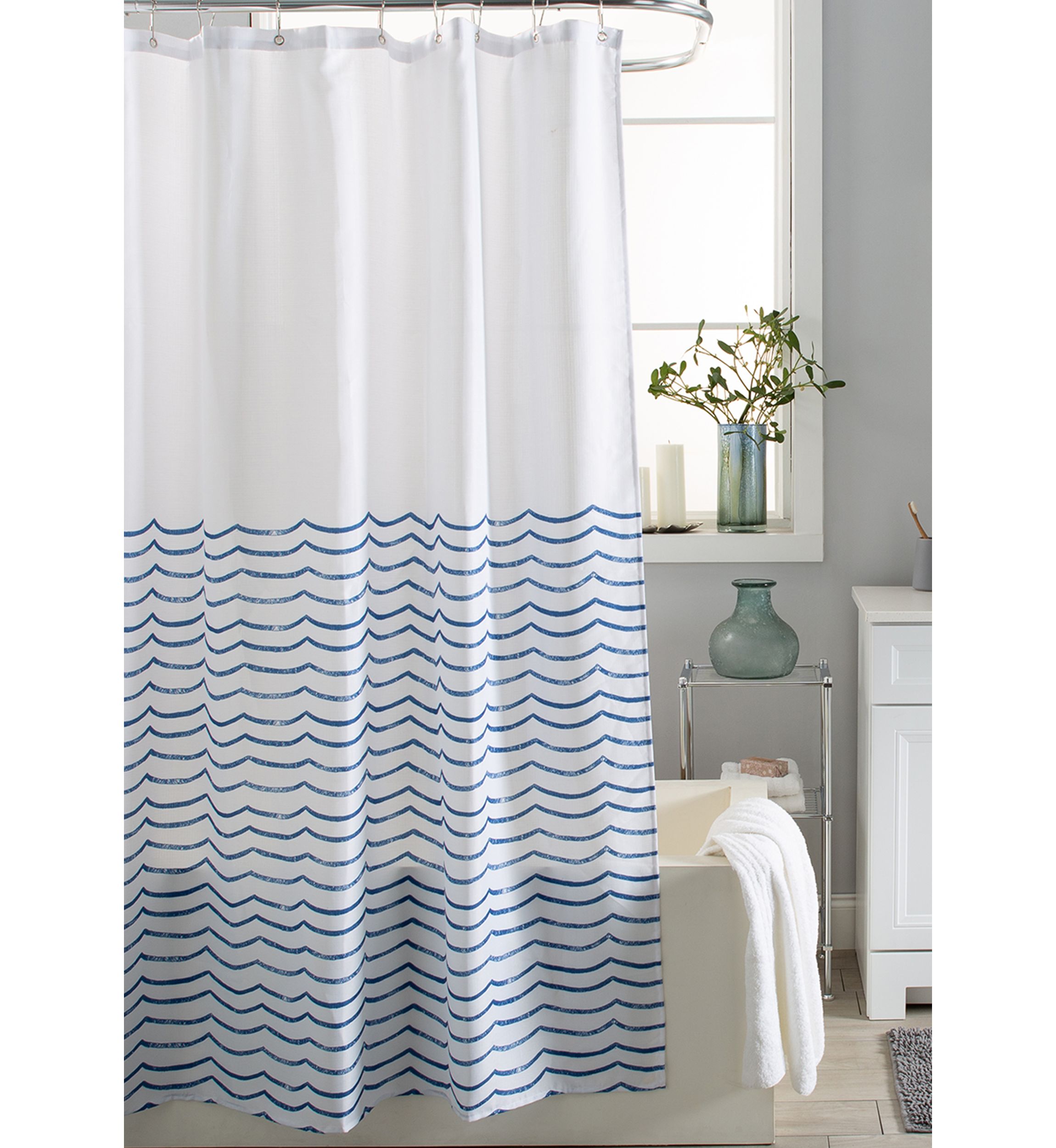 Waves Shower Curtain