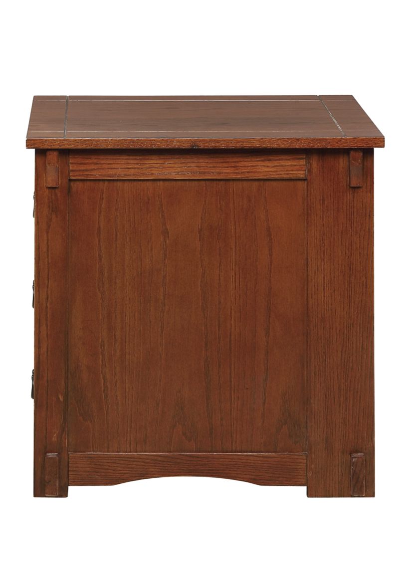 Brock Side Table in Brown 