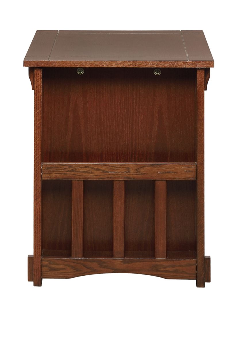 Brock Side Table in Brown 