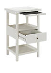 Callies Side Table in White