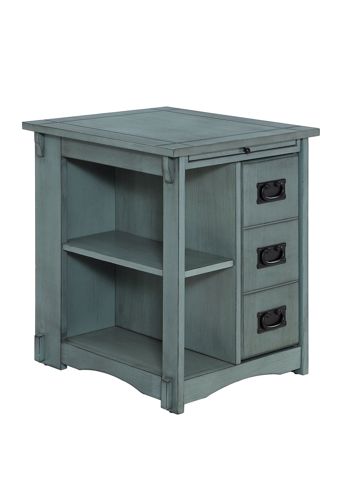 Brock Side Table in Teal