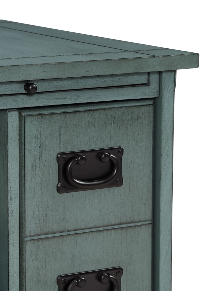 Brock Side Table in Teal
