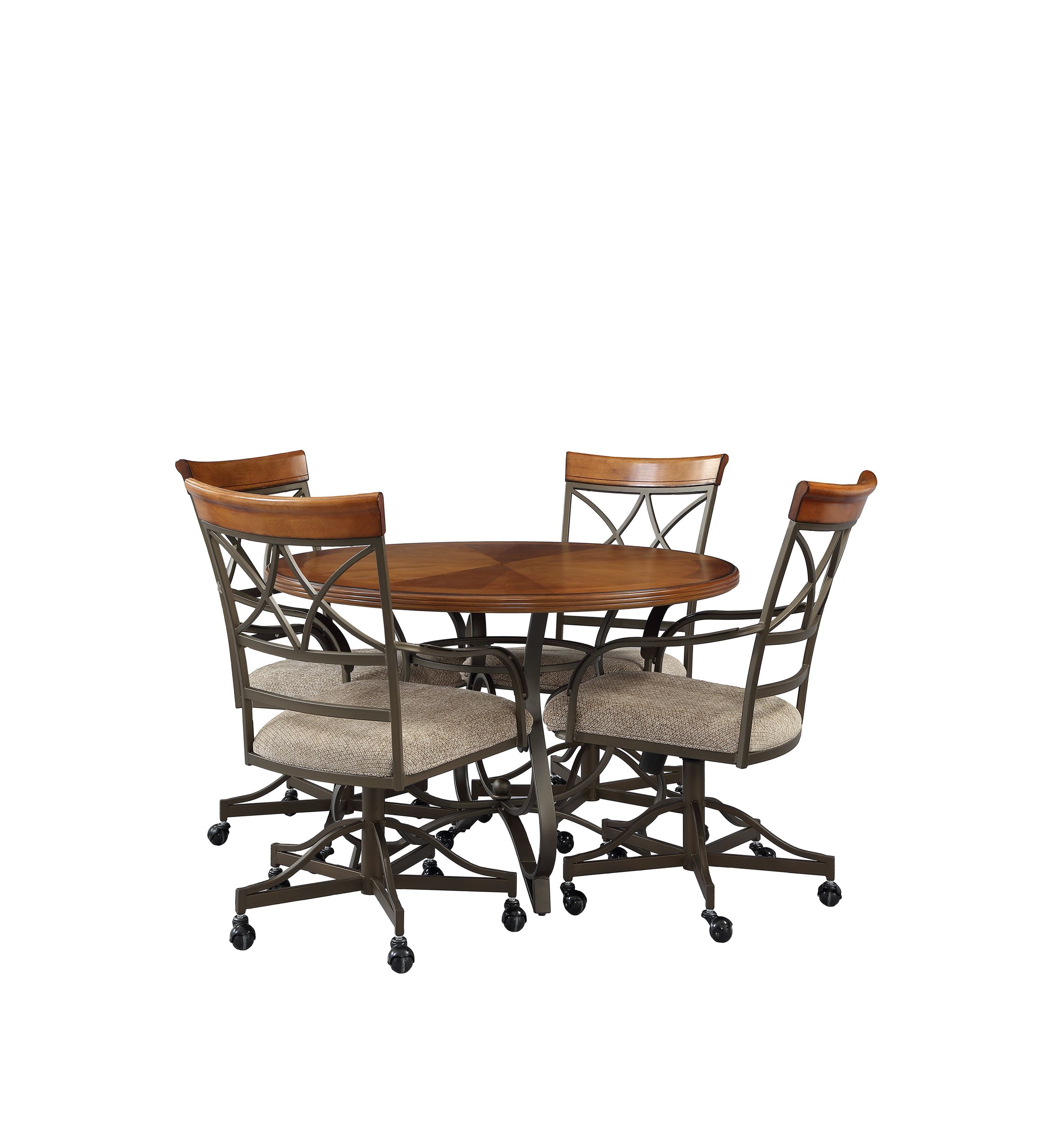 5 Piece Elyse Swivel Dining Set