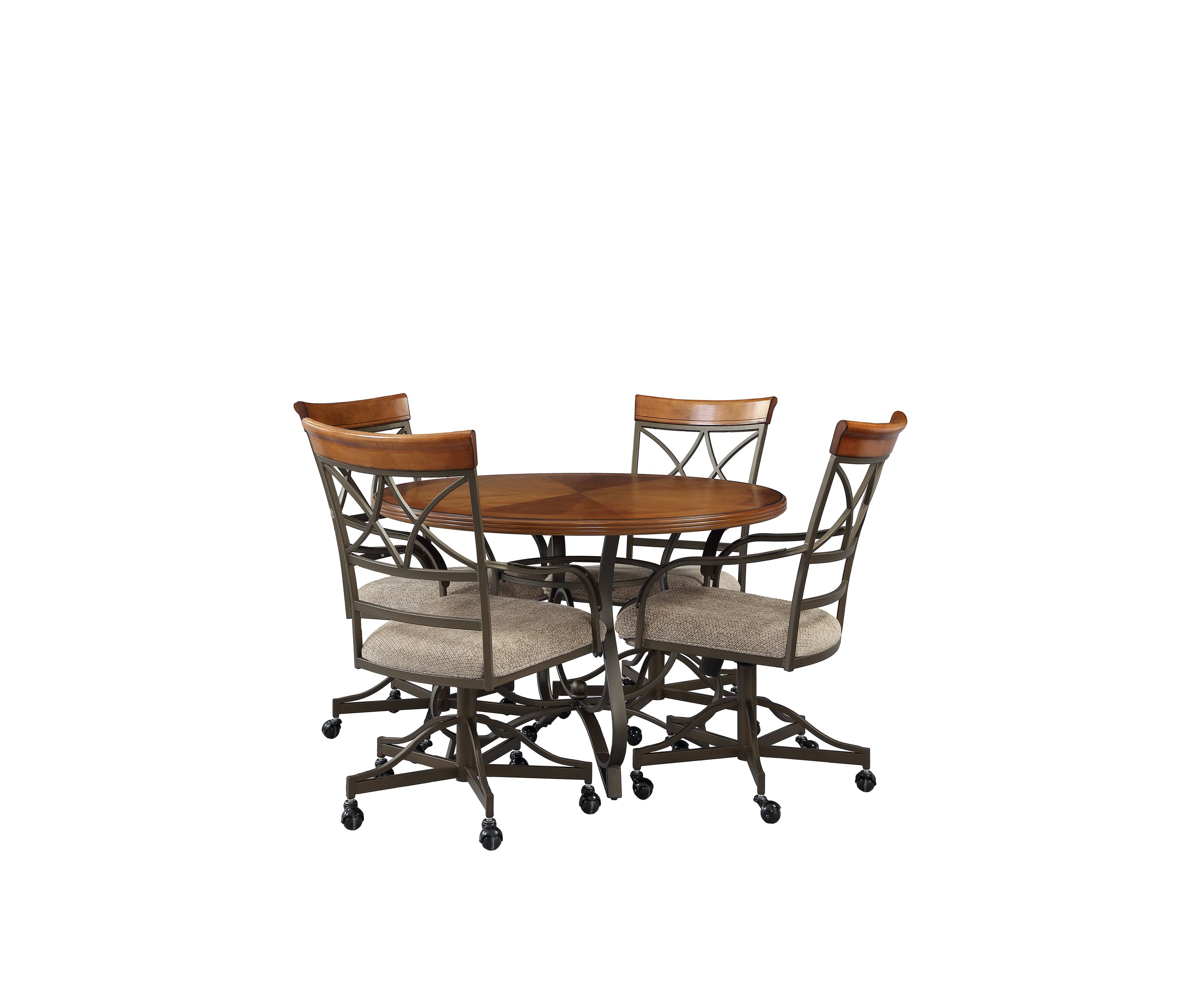 5 Piece Elyse Swivel Dining Set
