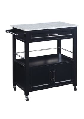 Linon Home DÃ©cor Products Aspen Kitchen Cart with Granite Top -  92008301189393