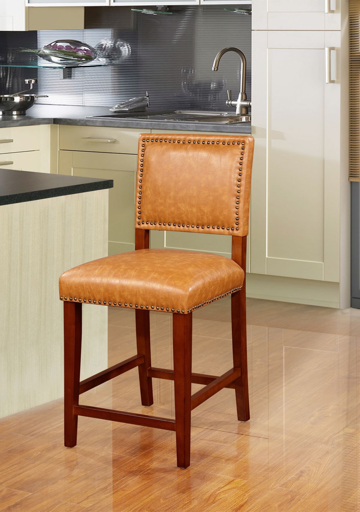 Quinn Caramel Counter Stool