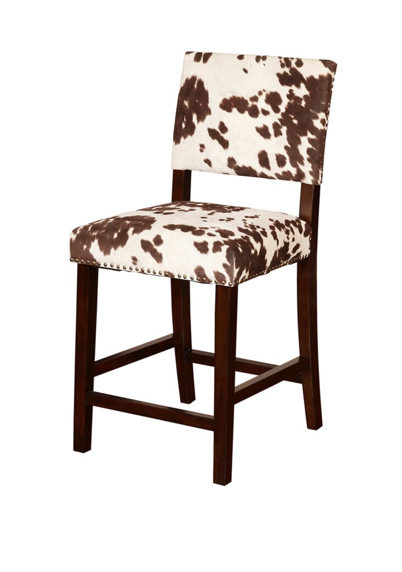 Boone Cow Print Counter Stool