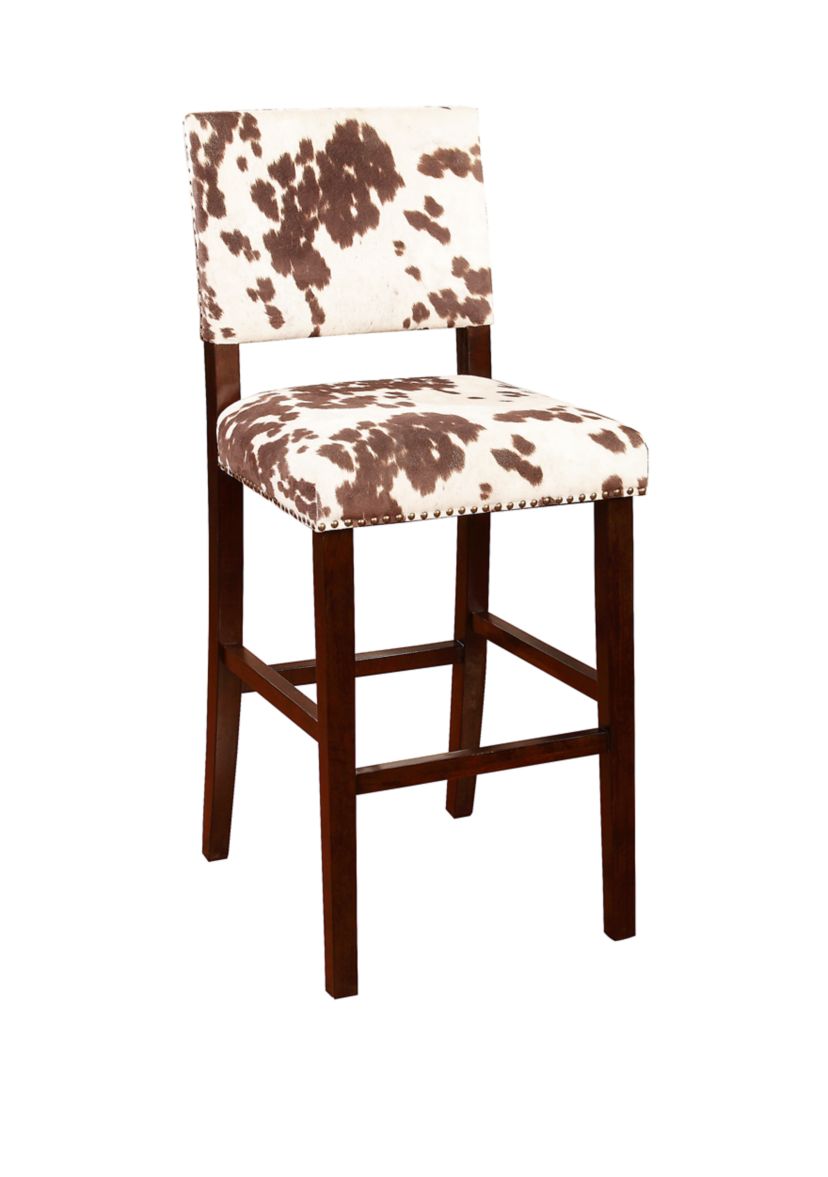 Boone Cow Print Bar Stool