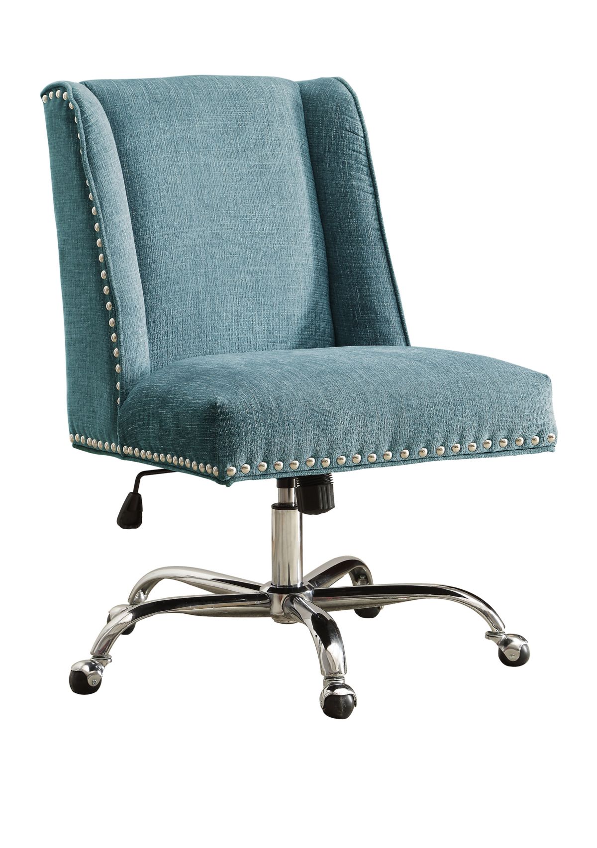 Lincoln Office Chair Aqua - Chrome Base