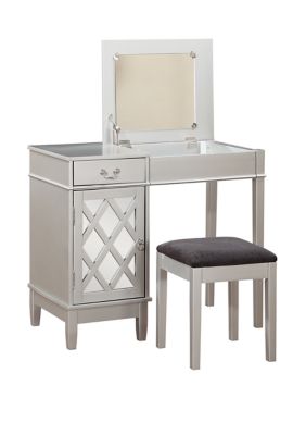 Linon Home Decor Products Gloria Lattice Vanity Set Belk