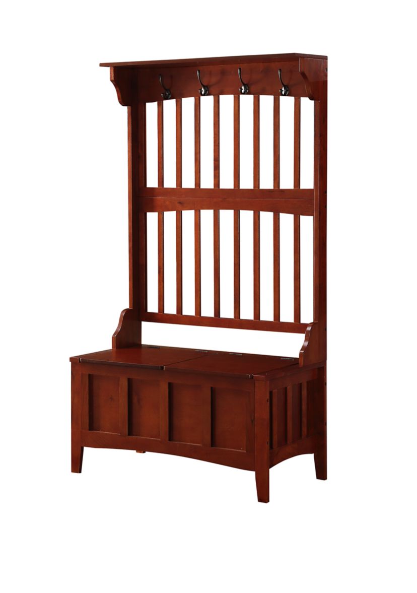 Newport Hall Tree with Storage Bench