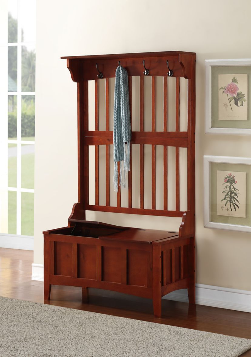 Newport Hall Tree with Storage Bench