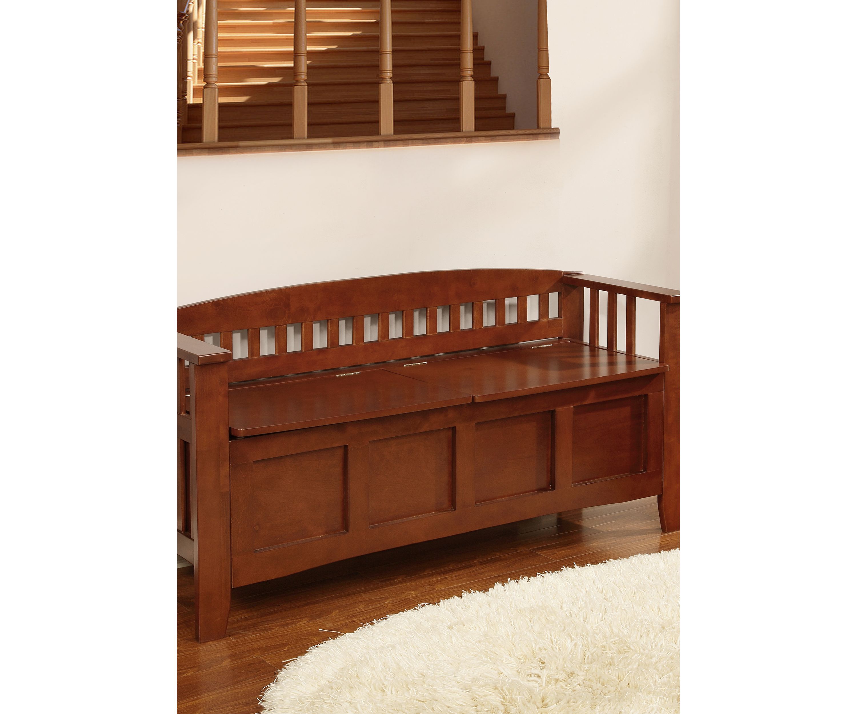 Marcey Split Seat Storage Bench