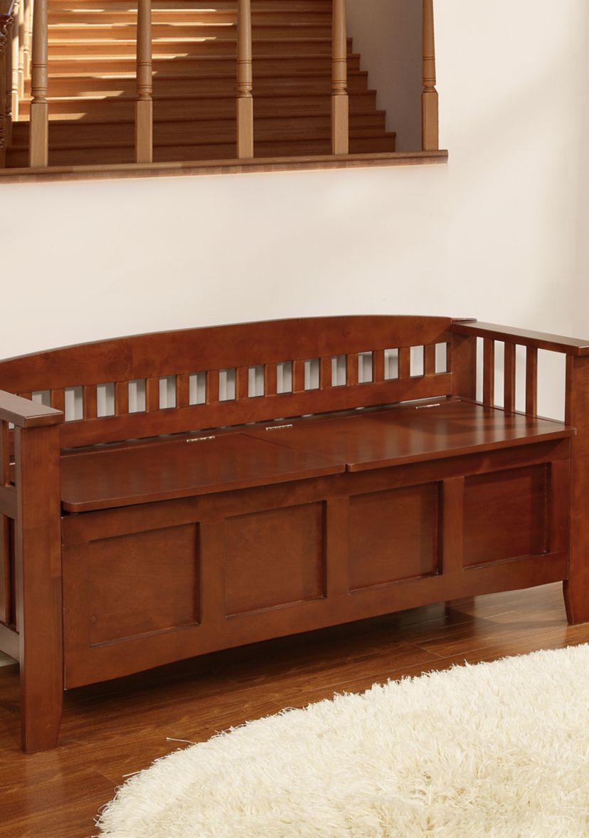 Marcey Split Seat Storage Bench