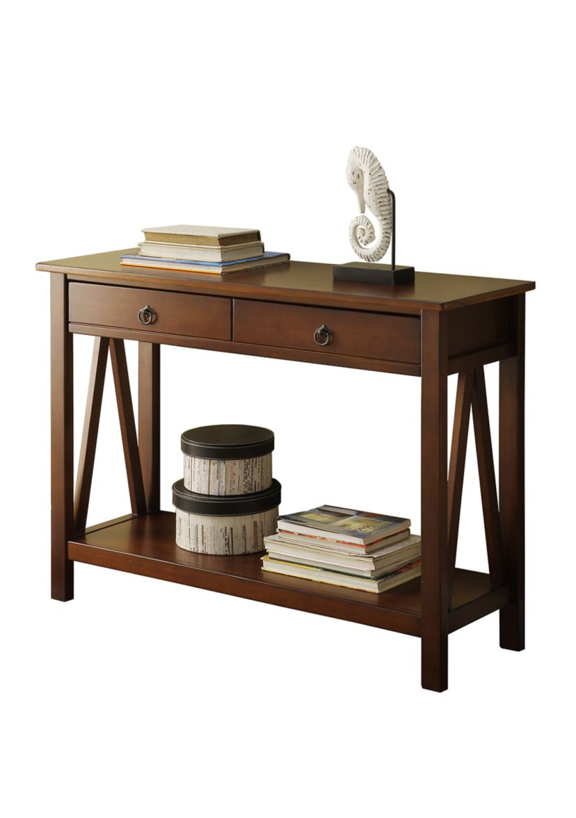 Larson Antique Tobacco Console Table