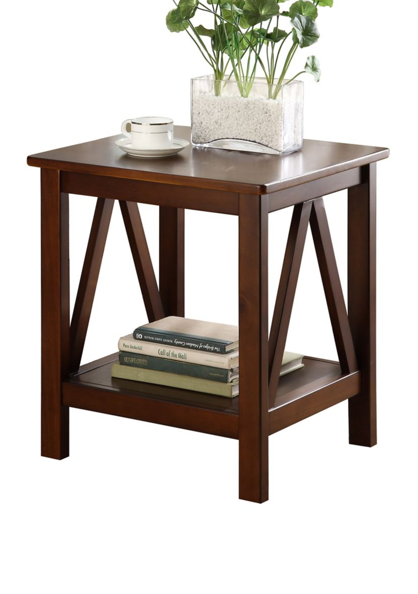 Larson Antique Tobacco End Table