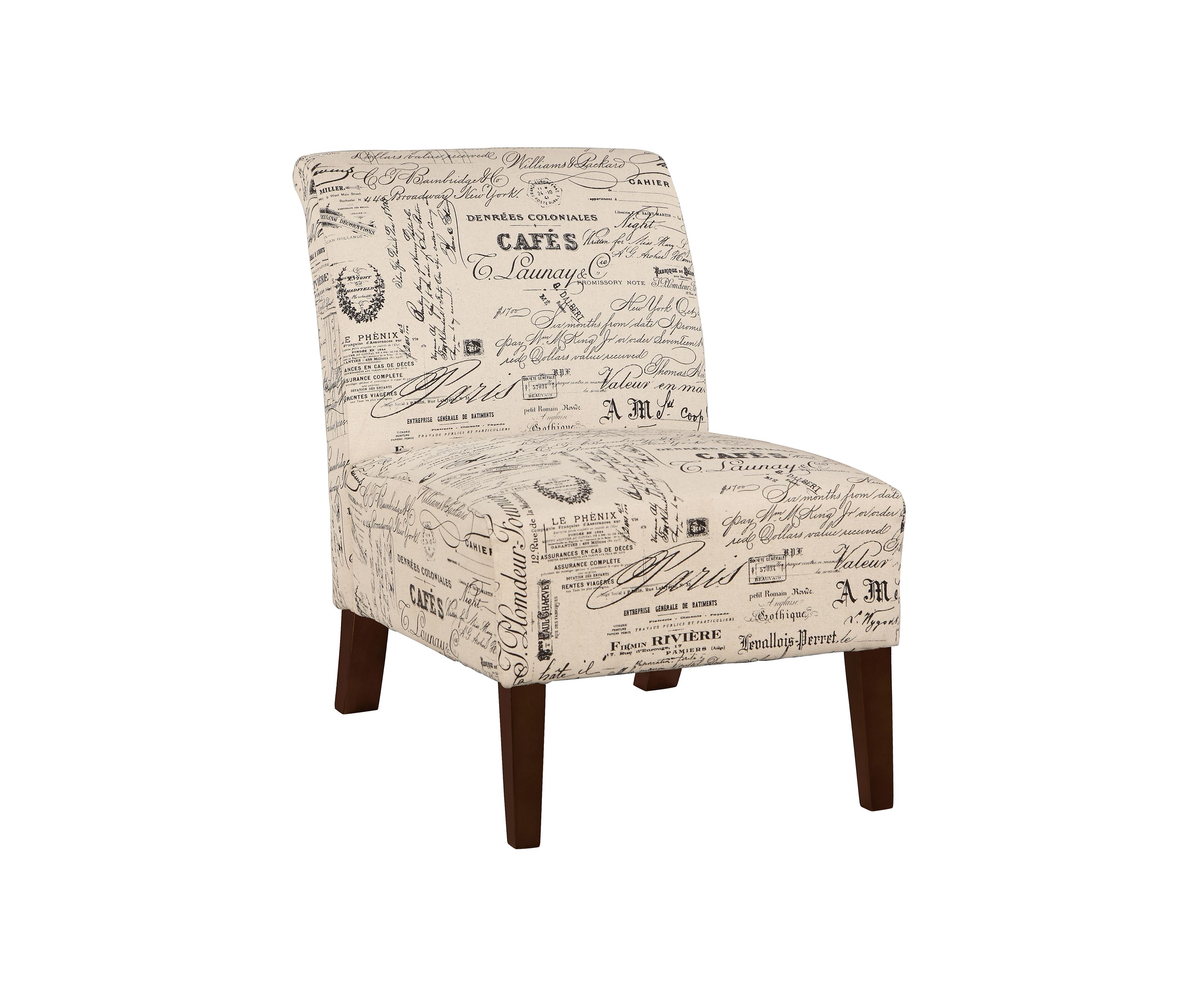 Mackenna Linen Script Chair
