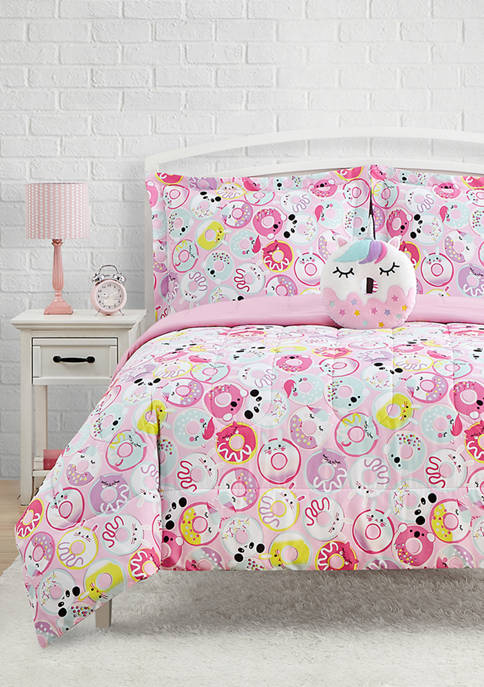 Mytex Donut Critters Comforter Set with Donut Novelty