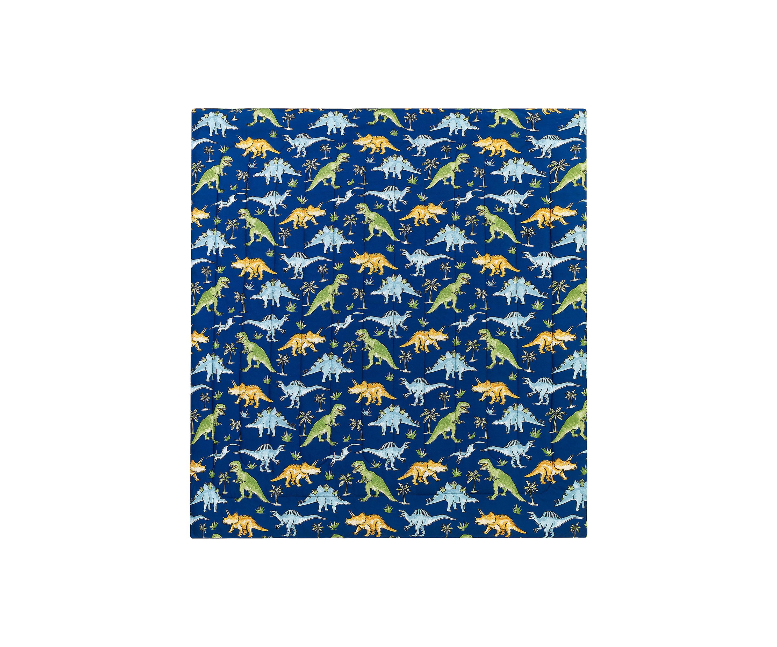 Watercolor Dinosaur Comforter Set with Dinosaur Novelty Pillow