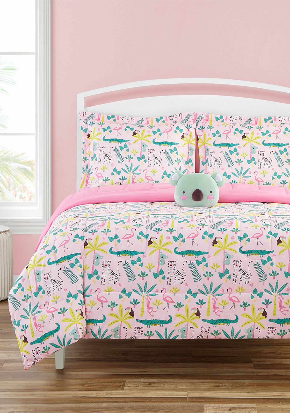 Zinnia Jungle Comforter Set with Koala Novelty Pillow