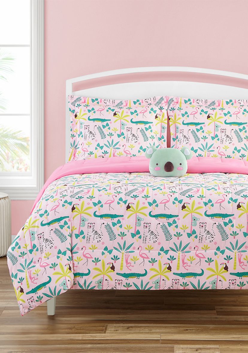 Zinnia Jungle Comforter Set with Koala Novelty Pillow