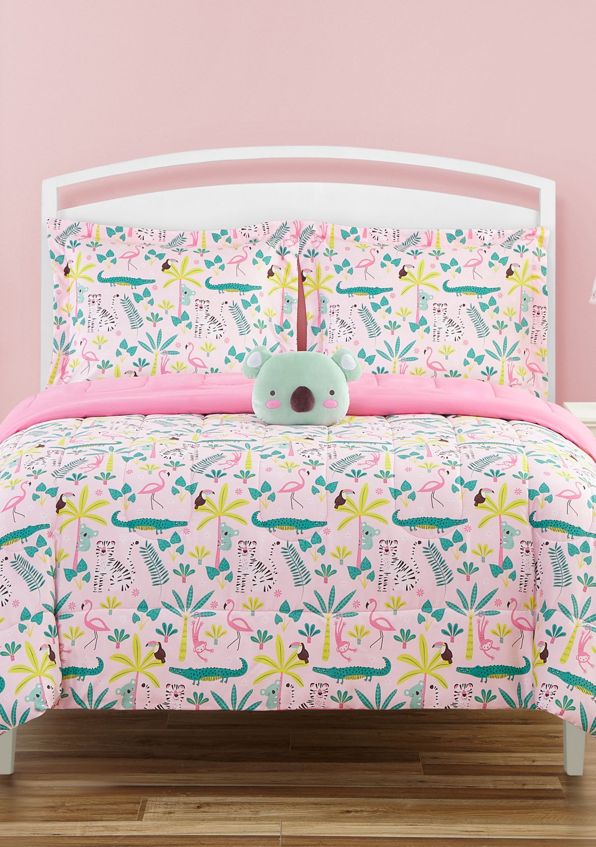 Zinnia Jungle Comforter Set with Koala Novelty Pillow