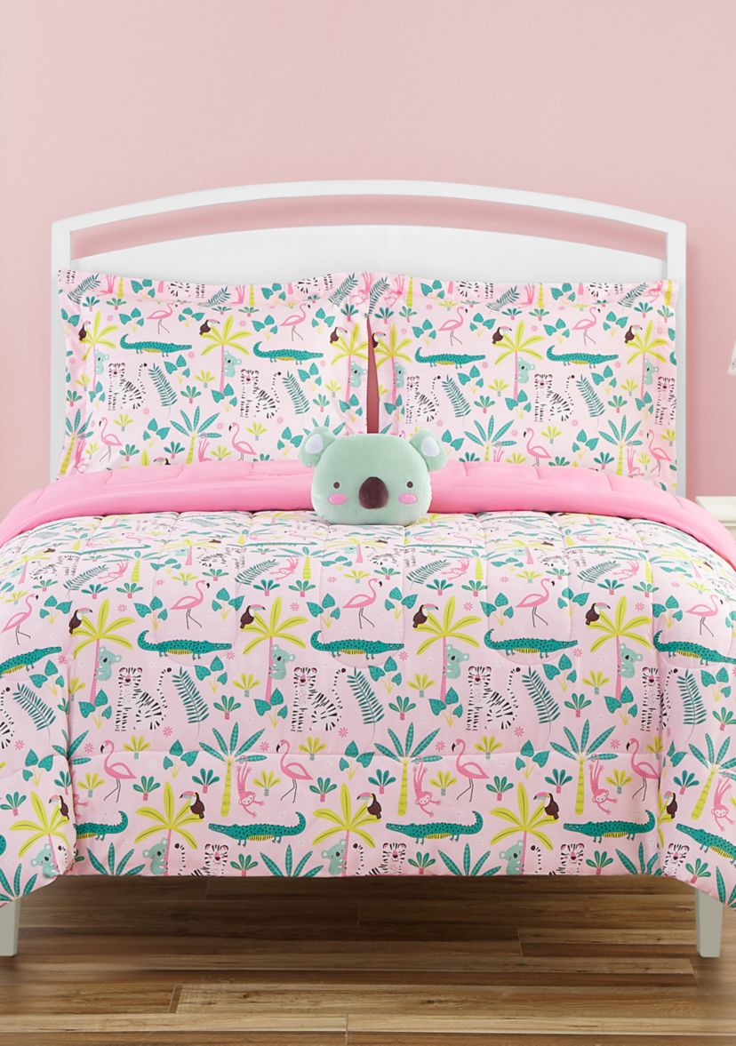 Zinnia Jungle Comforter Set with Koala Novelty Pillow