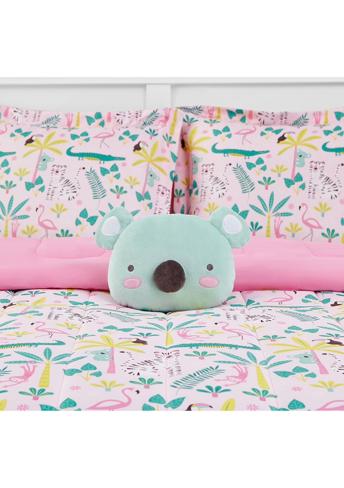 Zinnia Jungle Comforter Set with Koala Novelty Pillow