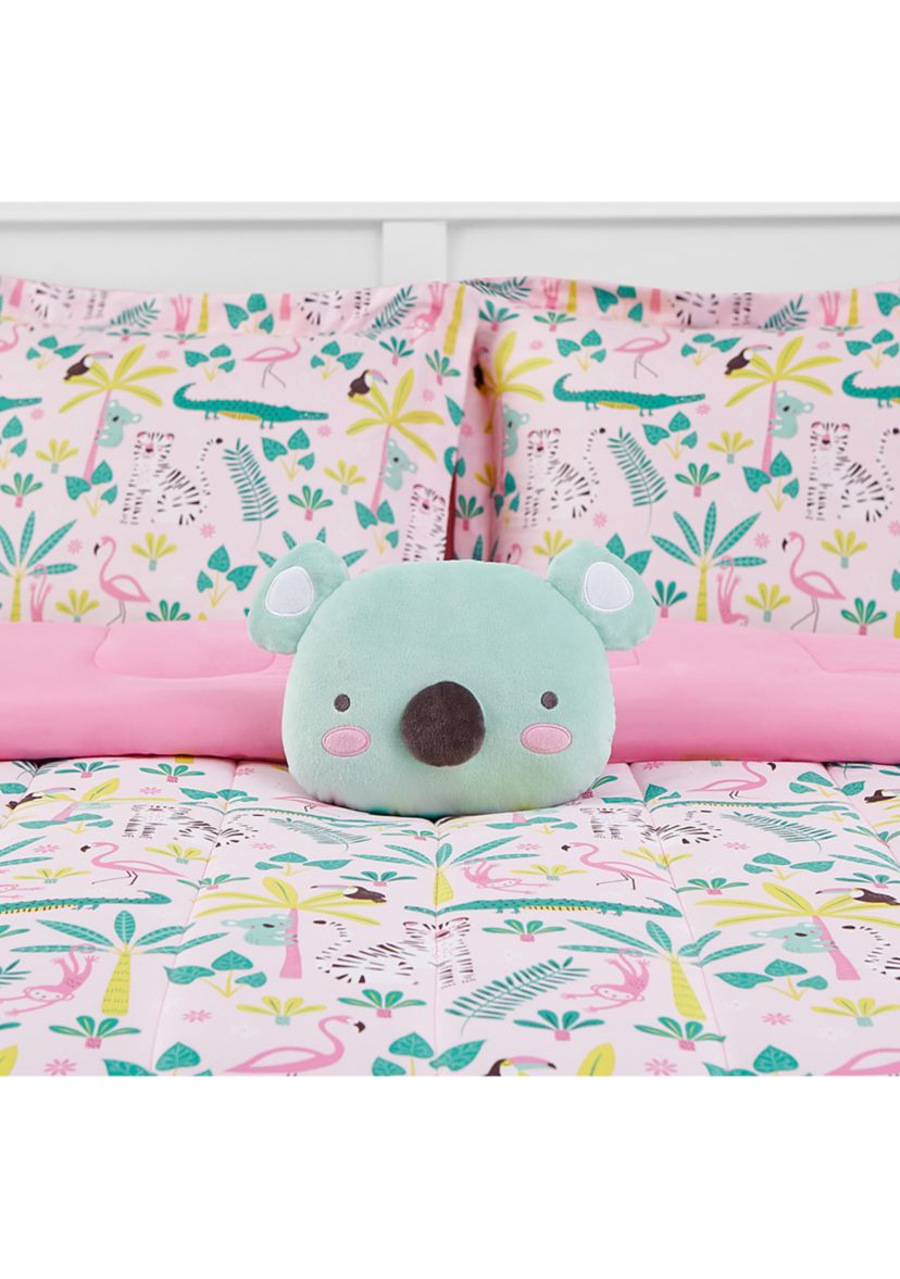 Zinnia Jungle Comforter Set with Koala Novelty Pillow