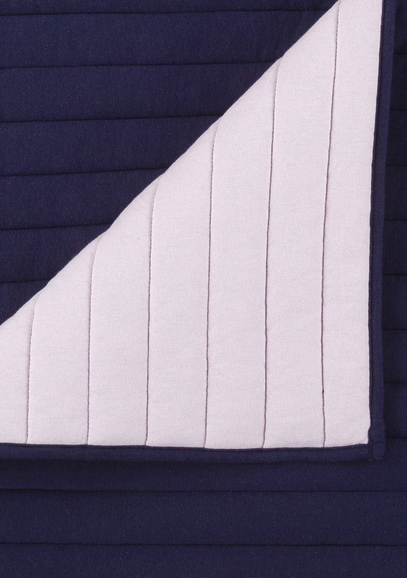 Soft Surround College Collection Jersey Solid Reversible Quilt Set